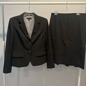 Grey Blazer & Skirt